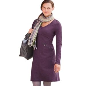 Athleta Purple Long Sleeve Dress
